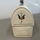 Vintage Metal Domed Lunch Box With Handle