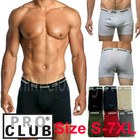 2 Pack Lot Pro Club 100  Cotton Men Underwear Boxer Briefs Shorts Size S-7xl New