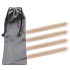 Piutouyar 4 Pack 8 Inch Rhythm Sticks Wood Claves Natural Hardwood 2 Pairs