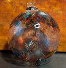 Kitras Art Glass 6  Hand Blown Ornament Tree Of Enchantment Spirit Ball