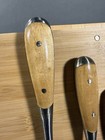 Perfect Handle Screwdriver Set Of 4 Wooden Scales Carpenters Vintage  New 