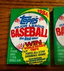Lot Of 3 Unopened Packs Vintage 1984 Topps Ml Baseball Cards