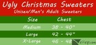 Santa Funny Party Holiday Costume Acrylic Ugly Christmas Sweater  Green Multi