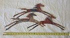 Collectable Colorfull Steel Running Horses Wall Hanging
