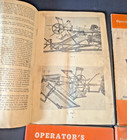 Vintage Jj Case Manual Lot  4  Model A A6combine Aw-9 Windrower