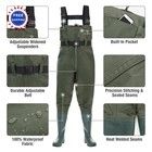 Fishing Waders For Men With Boots Womens Chest 2 Ply Nylon Pvc Waterproof