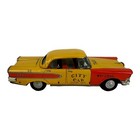 Rare Vintage 1958 Haji Japan Edsel Tin Friction Taxi In Orig  Box  Ex  Condition