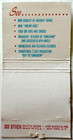1956 Gm Motorama Boston Matchbook Cover National Guard Armory General Motors