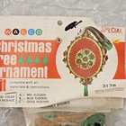 Vintage Walco Sequin Bead Christmas Ornament Kit - Flocked Gold Or Blue
