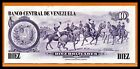 Venezuela Xf Note 10 Bolivares January 1980 P-57  prefix A7 Or A8  Commemorative