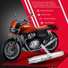 2x For Harley Softail Slip-on Exhaust Muffler Pipe Slash Cut Chrome 2  X 20 