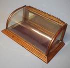 Antique Country Store Oak Counter Top Gum Display Showcase