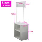32  Portable Table Podium Counter Trade Show Display Desk W  Diy Vertical Sign