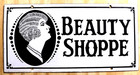 1920 s Beauty Salon Porcelain Advertising Sign