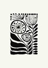 Abstract Floral And Leaf Patterns Wall Art Reusable Stencil - Stencilair