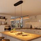 37 6  Linear Kitchen Island Lighting  28w Farmhouse 37 6in Large Plate Wood