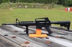A R-15 Rifle Display Stand