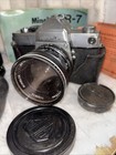 Vintage Minolta Sr-7 35mm Camera Bundle - 28mm   135mm Rokkor Lenses  Manual Lot