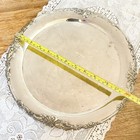 Vintage Silver Plated Serving Tray Ornate 12    Godinger Tea Cocktails