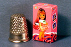 Dollhouse Miniature 1 12 Scale   Cinnamon Doll Box 1960s  Mod Dollhouse Girl