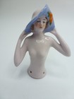 Vintage Half Doll For Pin Cushion Porcelain  Doll Head  Pin Cushion  Very Old