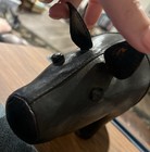 Vintage Petite Hand-dyed Leather Pig Figural Omersa Style Classic Collectible