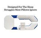 Dr  Trigger Full Body Support Neck Support Pillow System  White blue