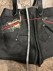 German Bavarian Lederhosen Leather Boys 98 3t Black Edelweiss Oktoberfest 1960   s