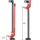 Utility High Lift Farm Jack  48  7000 Lbs Heavy-duty Steel Bumper Lift Red