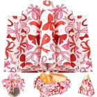 150 Sheets Valentine Coquette Bows Wax Paper For Food  9 8 X 8 3 Inch Red Pink 