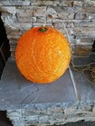 Vintage Spaghetti Lamp Orange Mcm Hanging Swag Light Ball Lamp Chain 43  Girth