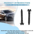 Bas01003 Air Filter Box Screws Fit For Gm Style Air Box  Replace Part Number