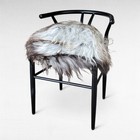 Genuine Icelandic Sheepskin Rug Xxl Rare Brown Silver Moorit 57  X 36 