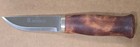 Norwegian Nansen Brusletto Signed Knife With Birch Handle And Leather Sheath 