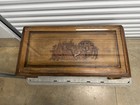 Vintage Oriental Hand-carved Wood Coffee Table Stand W  Drawer   Asian 17x16x39   