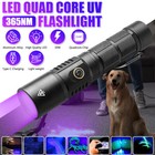 30w 365nm Uv Ultra Violet Led Usb Flashlight Blacklight Light Inspection Lamp Us