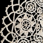 Antique Vintage Handmade Reticella Needle Lace Set Of 3 Beige Doilies Round