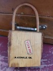 Vintage Hanging Wood Key Holder - 3 Key - 