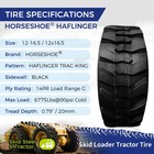4 12-16 5 14pr Skid Steer Tires Haflinger Trac-king Heavy Duty Tl 12x16 5 12165