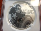 2019 Tuvalu Captain America 1 Ounce  999 Fine Silver  1 Coin Ngc Ms70
