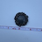 Antique Art Nouveau Large Openwork Floral Vine Metal Button 1 5    Victorian