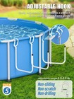 Monmee 5 Pack Solar Pool Cover Holder  Adjustable Solar Cover Hooks Keep Sola   