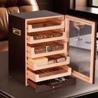 Cigar Humidor Cabinet With Automatic Led Light  Extra Large