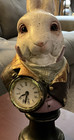 White Rabbit From Alice In Wonderland 10 Inch Tall Quartz Desk Clock