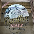 Vintage Johnnie Walker Cardhu Malt Scotch Whiskey Bar Mirror 1986 16x22 Rare