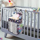 Hanging Baby Diaper Caddy Organizer For Crib  Changing Table  Nursery Storage