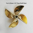 Left Propeller 26cc Brass Prop 6717 1 4  Shaft 4 Blade 67mm Diameter Rc Boat 834