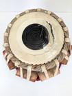 Indian Wooden Tabla Drum Vintage Percussion Instrument     Skin Repaired With Tape