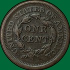1851 Braided Hair Large Cent Extremely Fine Xf Coin  Minor Corrosion  44758