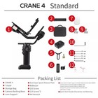 Zhiyun Crane 4 Standard Gimbal Camera Stabilizer - 3-axis For Sony Nikon Canon